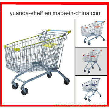 Large Capacity Metal European Style Supermarket Shopping Trolley